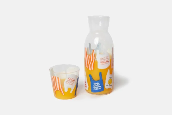 Doiy CARAFFA E BICCHIERE CORNER SHOP THANK YOU