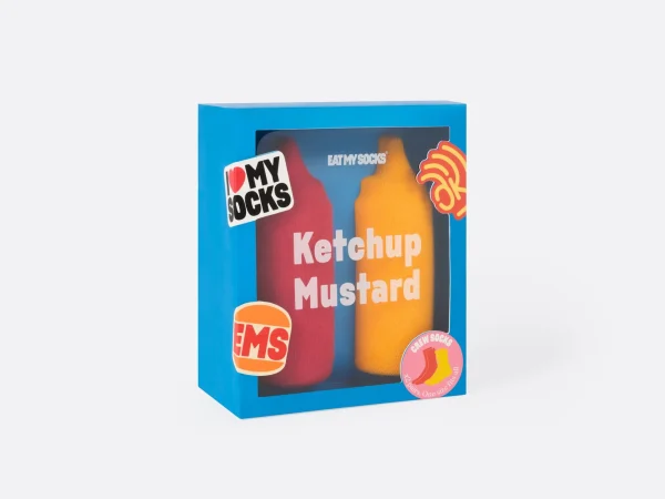 Doiy SOCKS KETCHUP&MUSTARD X2