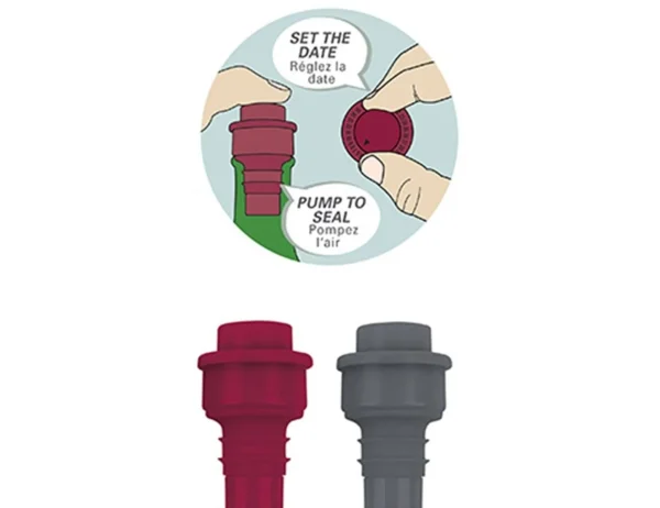 Kikkerland TAPPO VINO SET 2 PZ